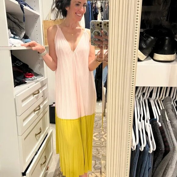 Tome Collective Dresses & Skirts - Tome Watercolor Pleated Two-Tier Dress Size S